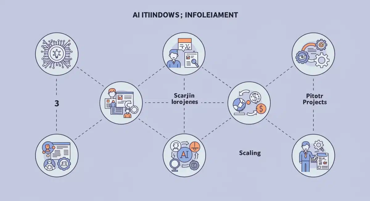 Three-month AI implementation timeline and milestones