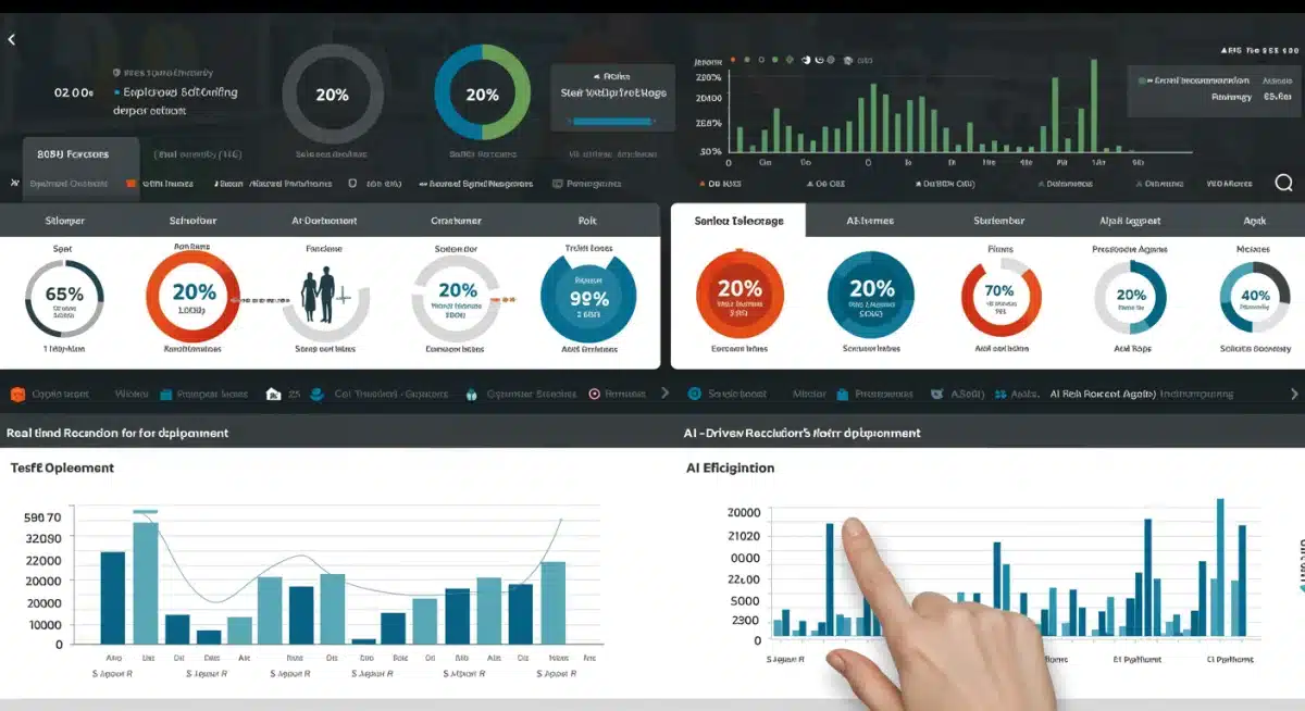 Real-time AI staffing analytics dashboard showing operational efficiency gains