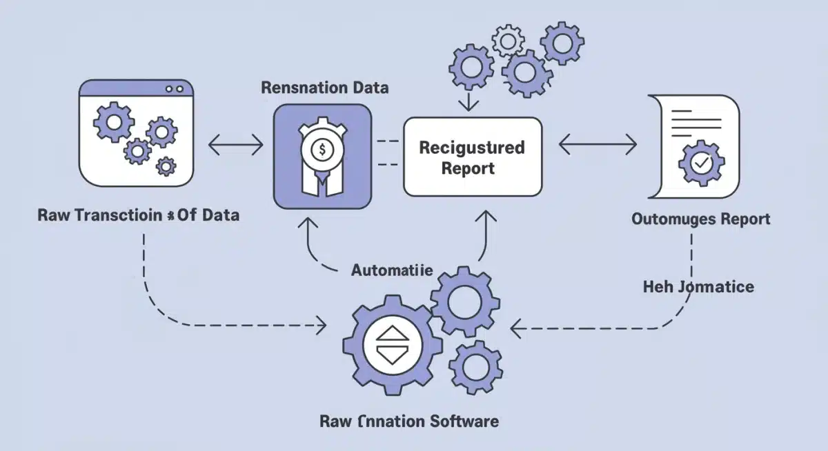 Automated digital payment reconciliation workflow diagram