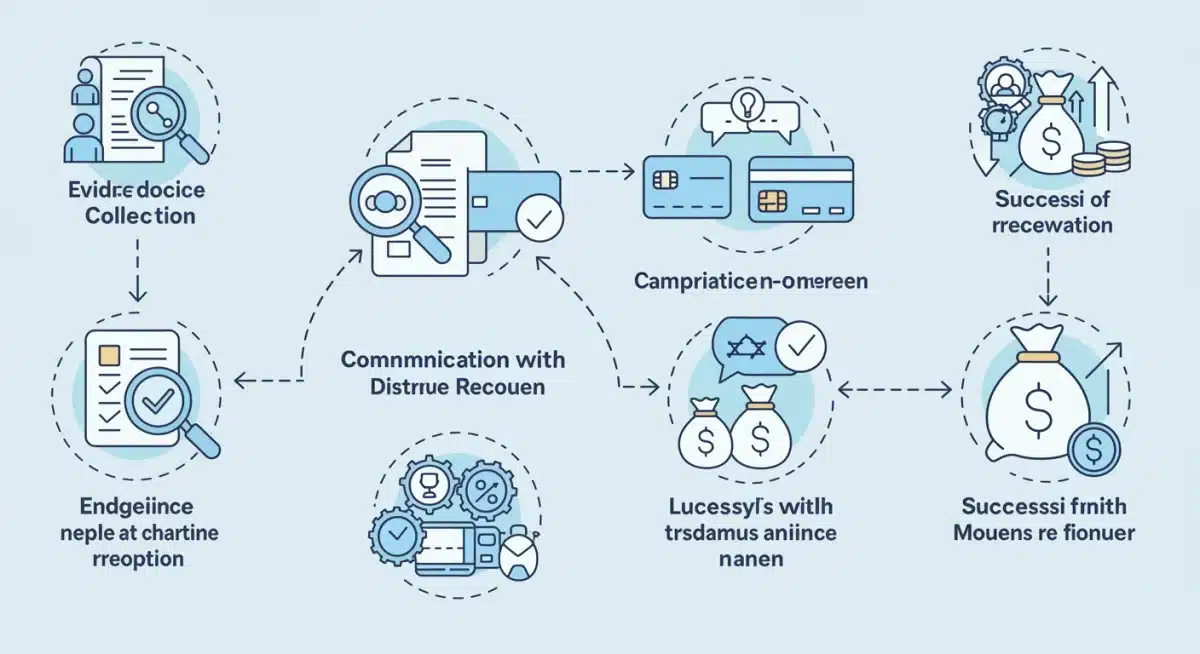 Streamlined chargeback dispute resolution process flow