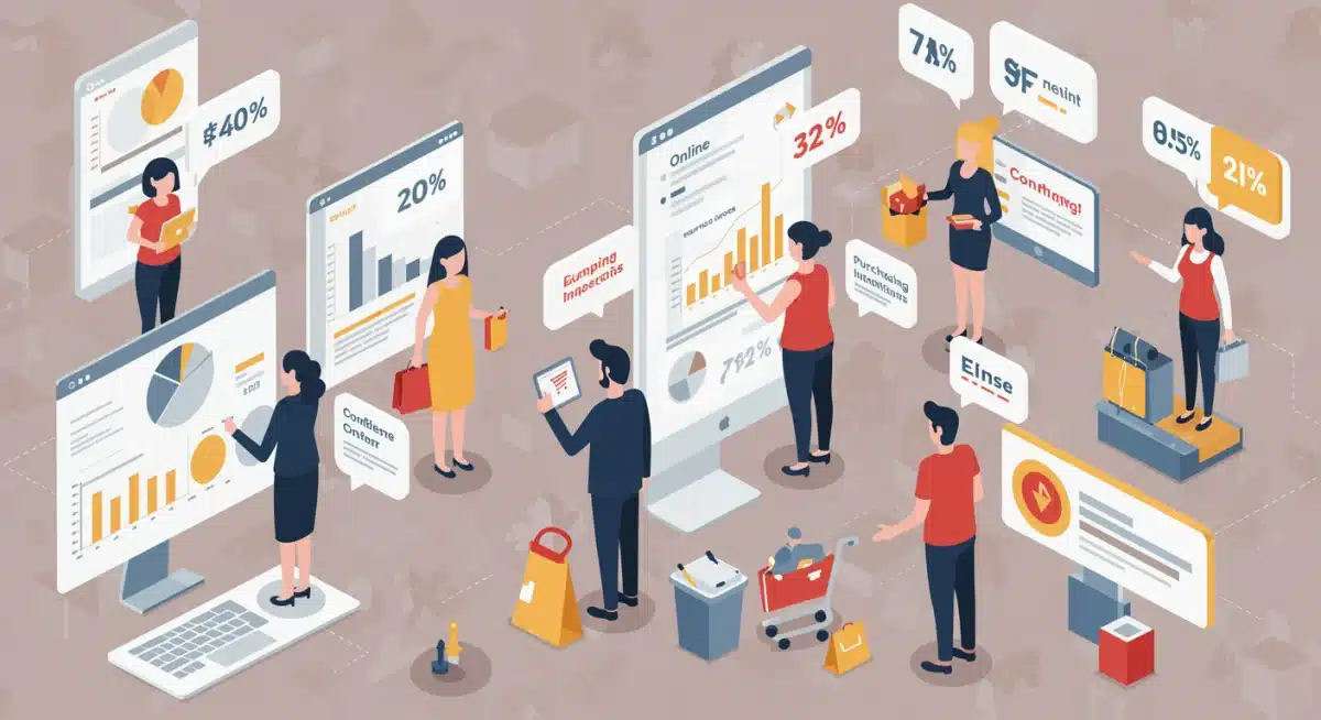 Infographic illustrating diverse consumer behavior and spending patterns in 2025