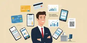 Illustration of digital payment solutions reducing costs for small businesses in 2025