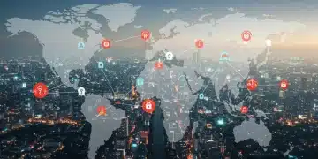Global supply chain network with resilient connections, U.S. focus