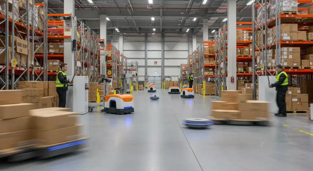 Robotics in Warehousing: 40% Faster US E-commerce Fulfillment by 2025