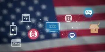 Subscription Economy Growth: US Market Penetration Soars Illustration of subscription services interconnected, symbolizing growth in the US market.