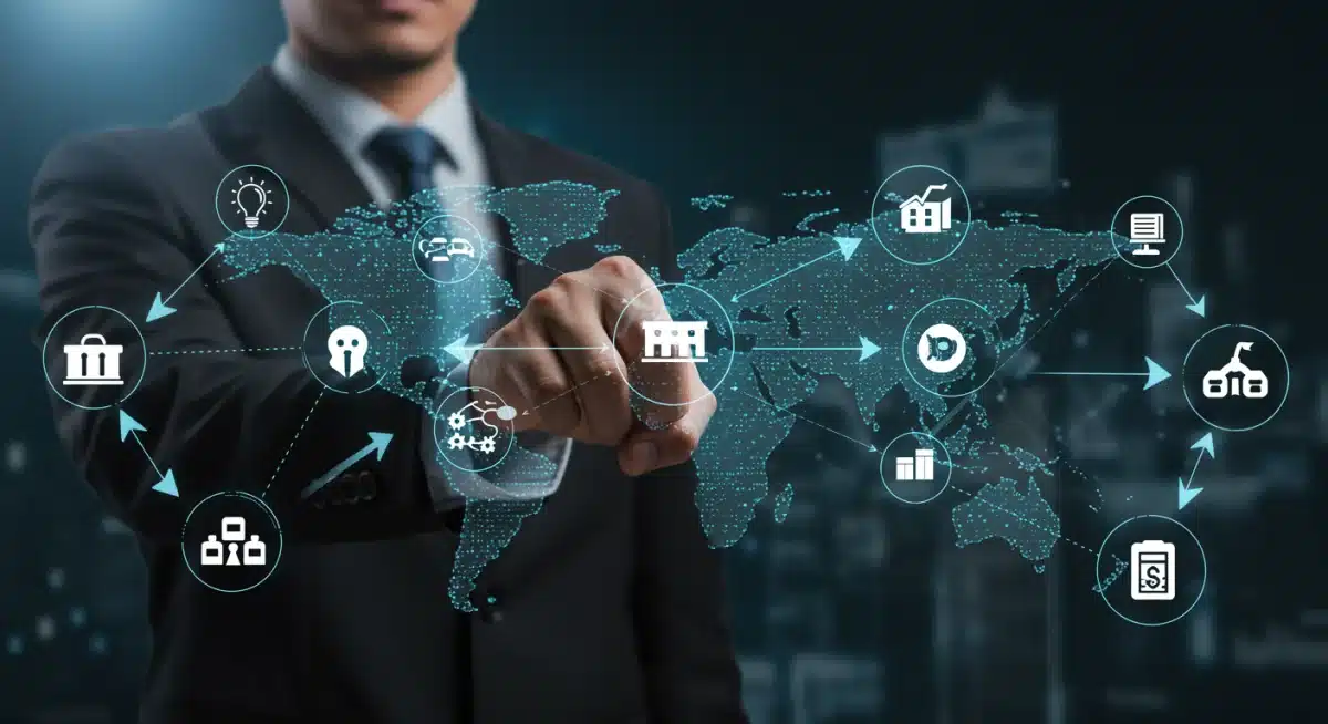 Interconnected supply chain data flow for enhanced forecasting.