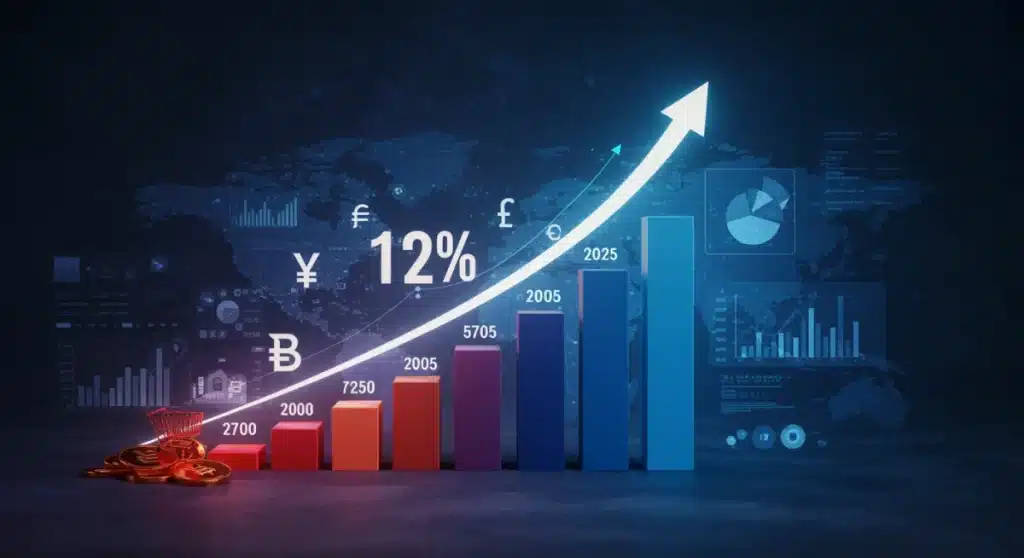2025 E-commerce Growth: 12% US Market Increase Projected